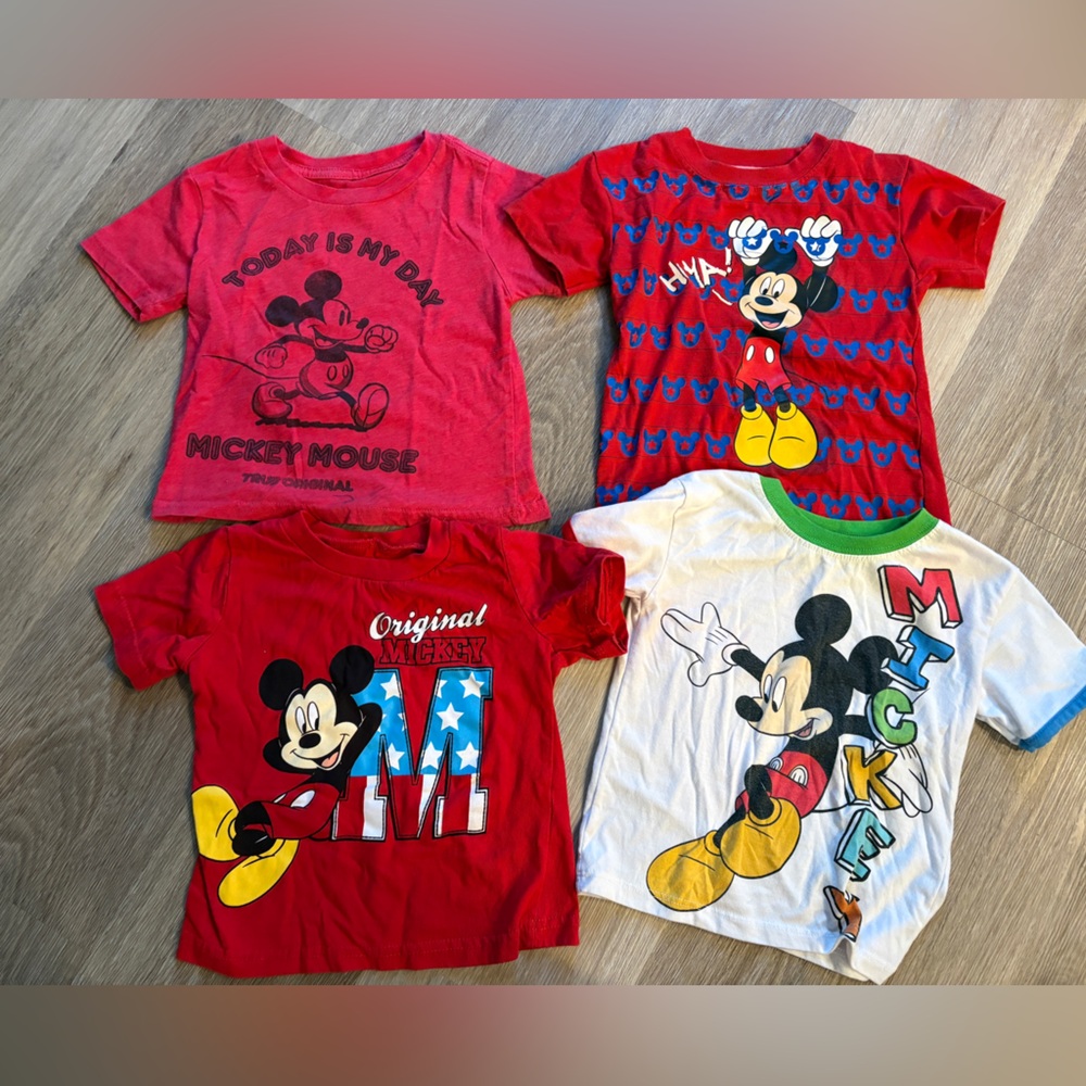 Mickey Mouse / Disney - Bundle of 4 Toddler Shirts - Size 2T